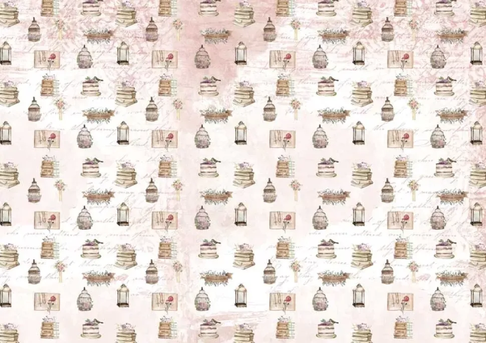 SUPER OFERTA **40%** Tela de Encuadernar Un Día Mágico Detalles PapersForYou 70x50cm