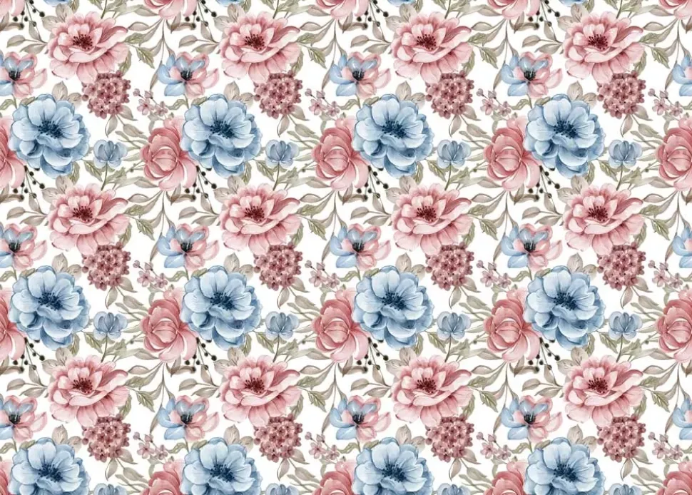 SUPER OFERTA **40%** Tela de Encuadernar Flower Mix PapersForYou 70x50cm