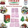 SUPER OFERTA **70%** Thikas Navideños. Moldes para termoformados