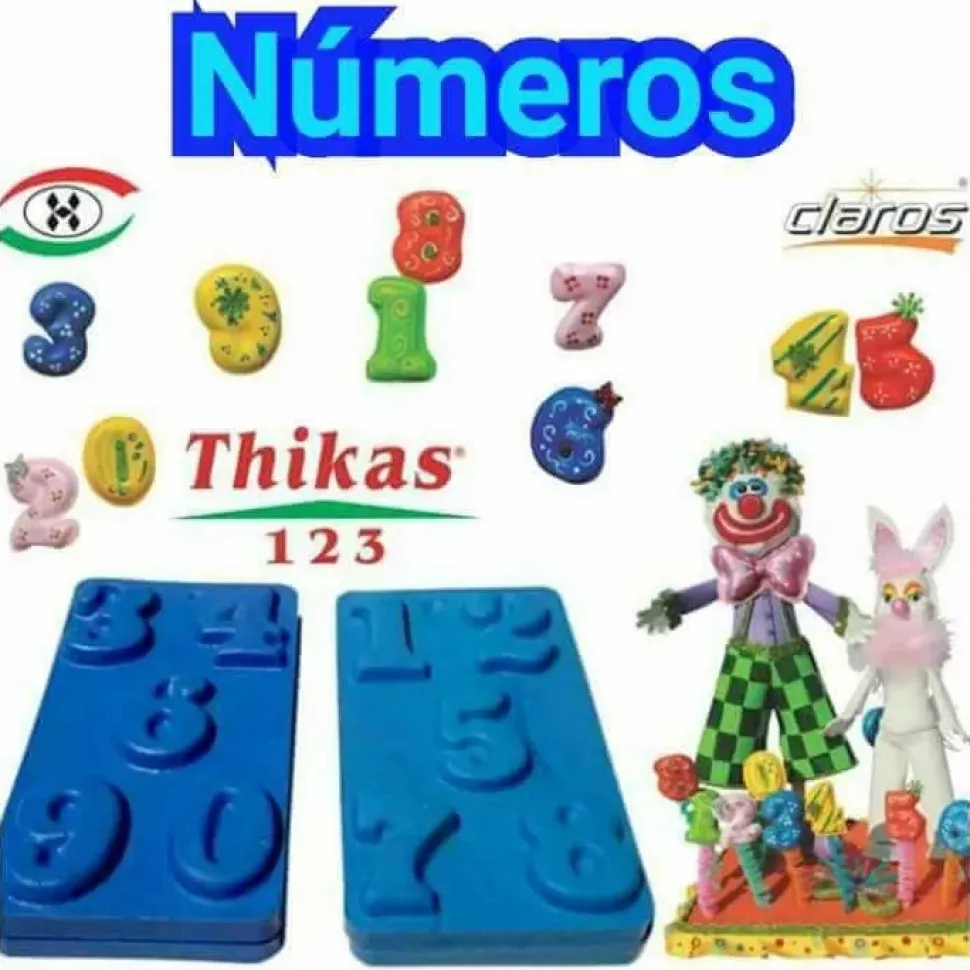 SUPER OFERTA **70%** Thikas Números Moldes para termoformados
