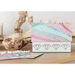 SUPER OFERTA **40%** Vinilo Permanente Textura Blanco Escarcha Cricut 30x120cm