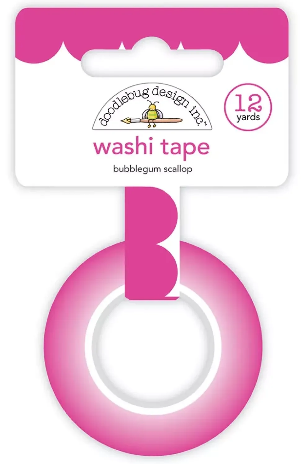 SUPER OFERTA **30%** Washi Tape Bubblegum Scallop Doodlebug