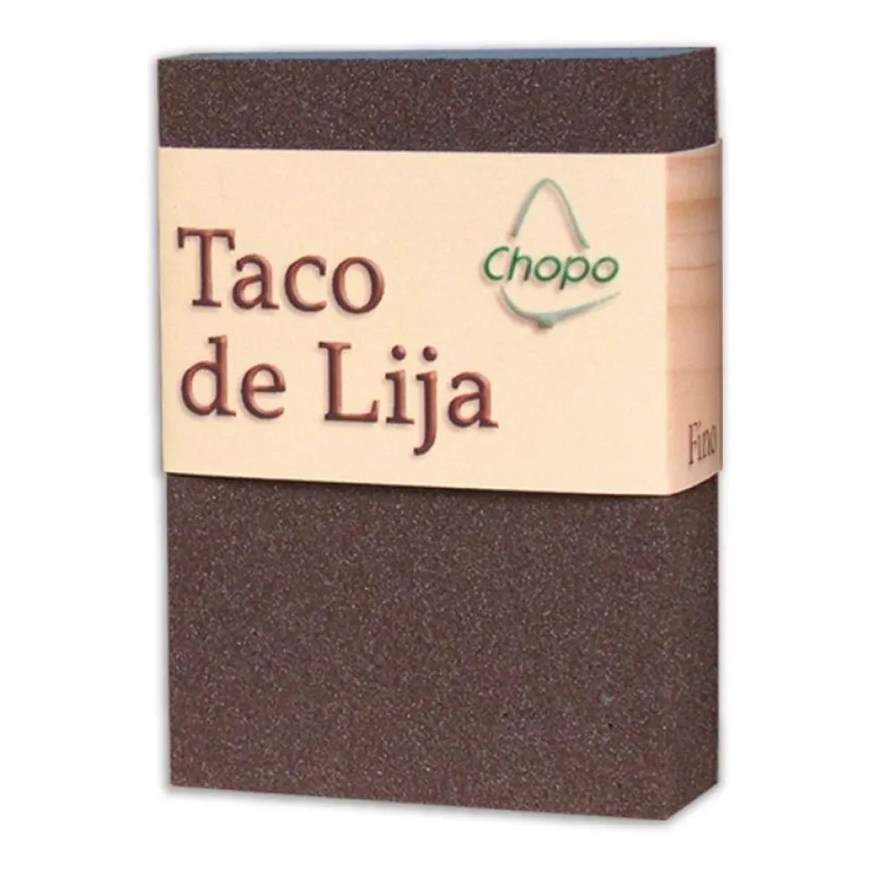 Taco de lija fino