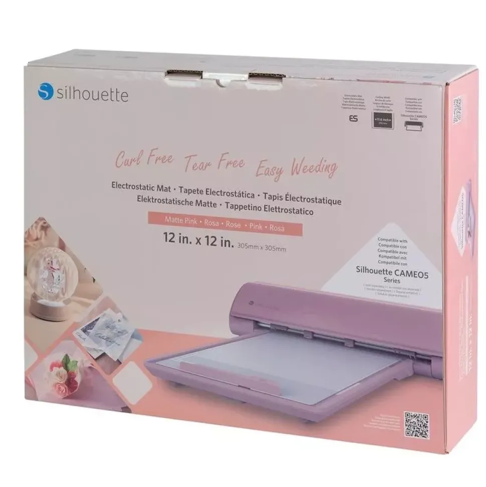 Tapete de corte electrostático 12"x12" Rosa Silhouette Cameo 5