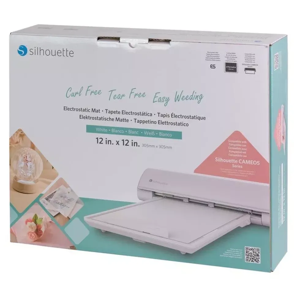 Tapete de corte electrostático 12"x12" Blanco Silhouette Cameo 5