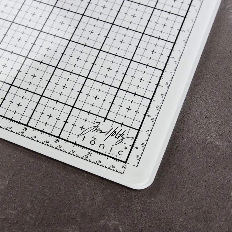Tapete de vidrio estudio blanco Glass Mat Tim Holtz