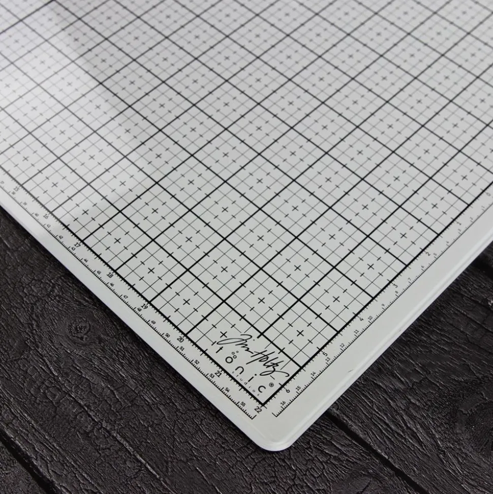 Tapete de vidrio estudio blanco Glass Mat Tim Holtz
