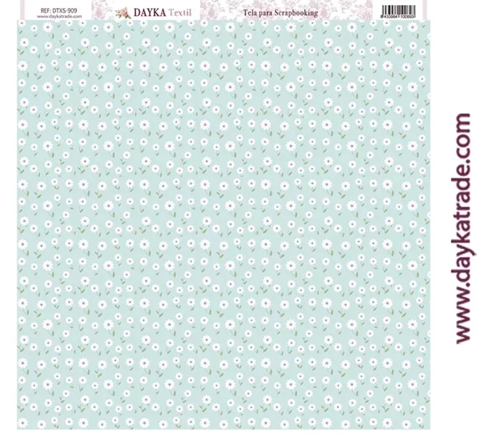 Tela DTXS-909 Margaritas Dayka 30X30cm