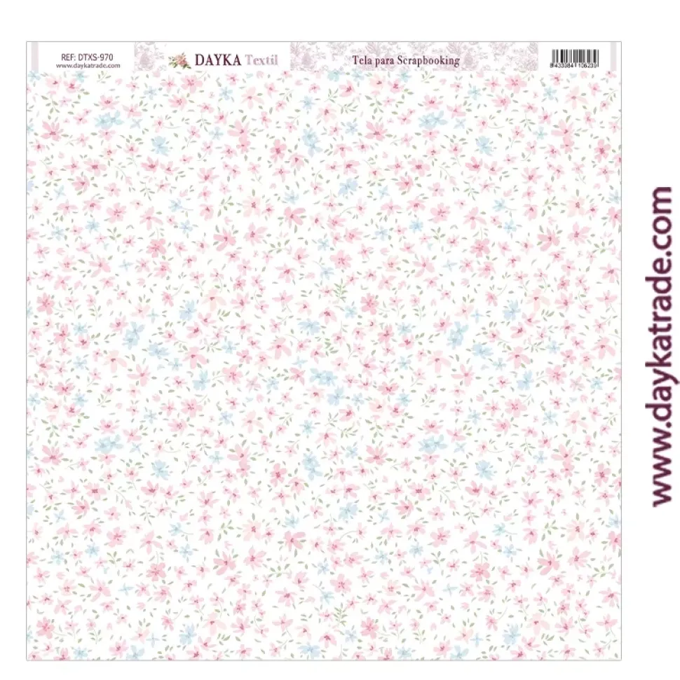 Tela DTXS-970 Patrón Floral Dayka 30x30cm