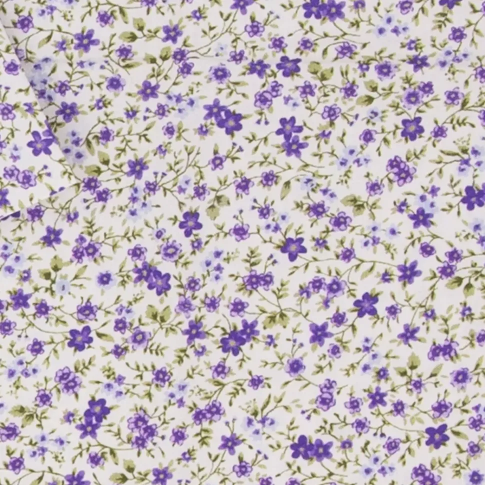 Tela Campo de Flores Violetas Craftelier 50x35cm