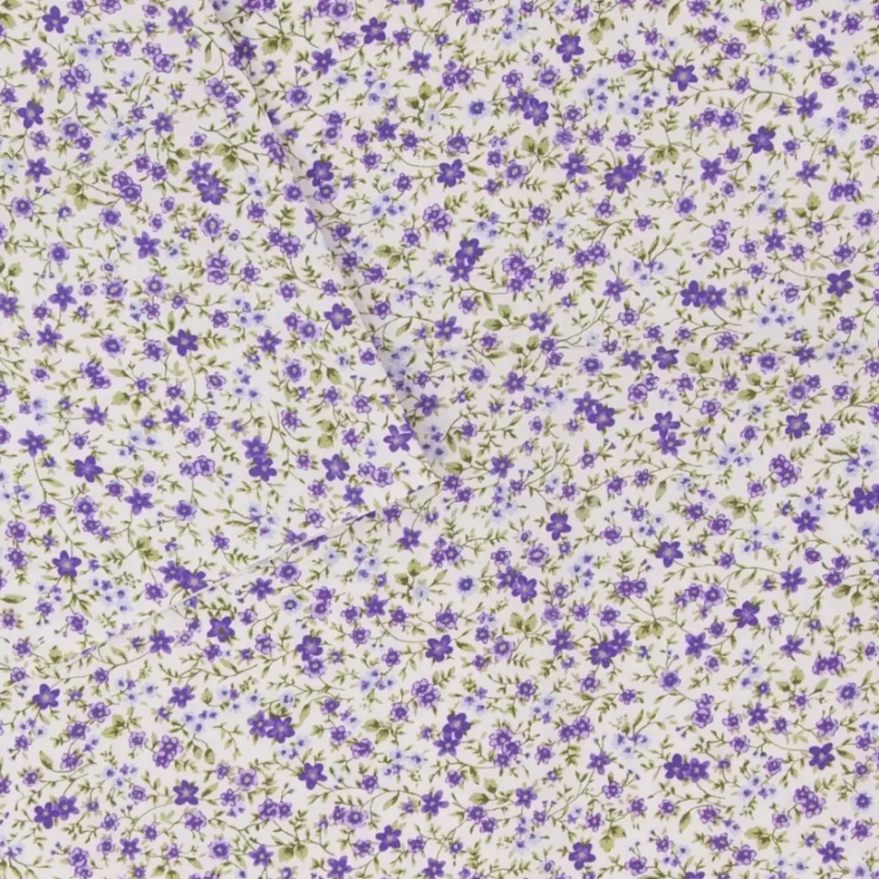 Tela Campo de Flores Violetas Craftelier 50x35cm