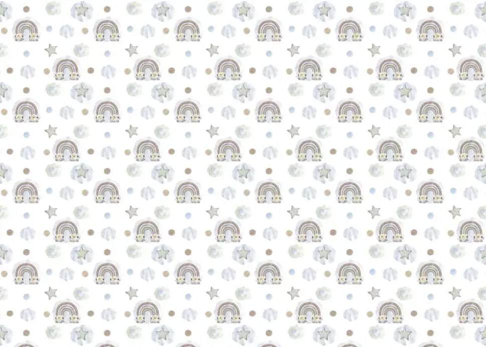 Tela de Encuadernar Arcoiris Lullaby Baby Boy PapersForYou