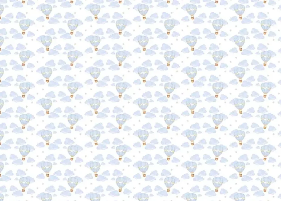 Tela de Encuadernar Baby Boy Air Ballon PapersForYou 70x50cm