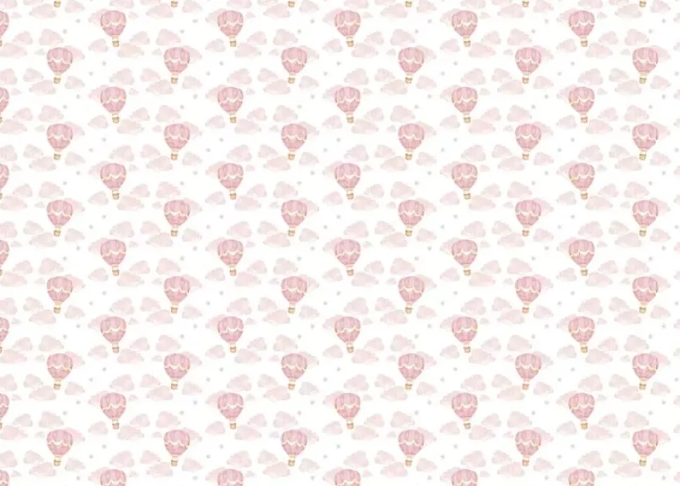 Tela de Encuadernar Baby Girl Air Balloon PapersForYou 70x50cm