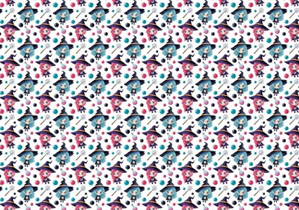 Tela de Encuadernar Brujitas PapersForYou 70x50cm