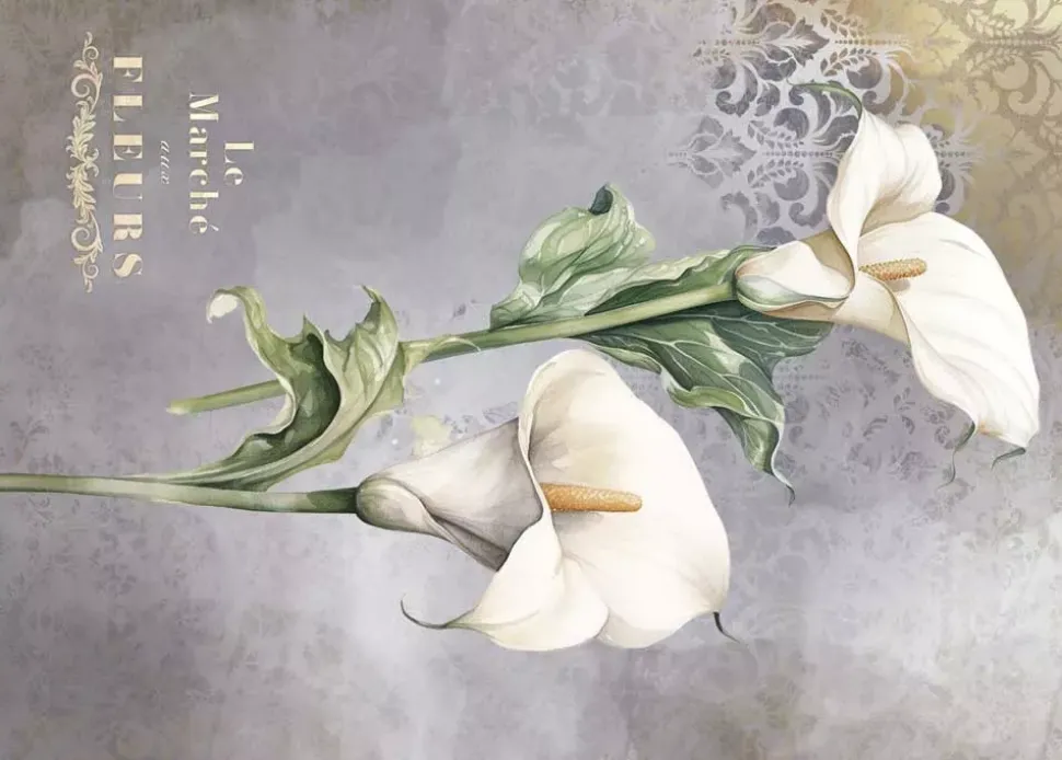 Tela de Encuadernar Calla Lily I La Vie en Fleurs PapersForYou 70x50cm