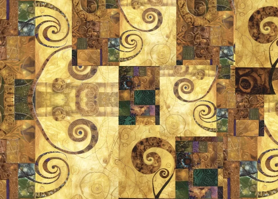 Tela de Encuadernar Gold Abstract Art PapersForYou 70x50cm