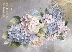 Tela de Encuadernar Hydrangeas IV La Vie en Fleurs PapersForYou 70x50cm