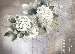 Tela de Encuadernar Hydrangeas III La Vie en Fleurs PapersForYou 70x50cm