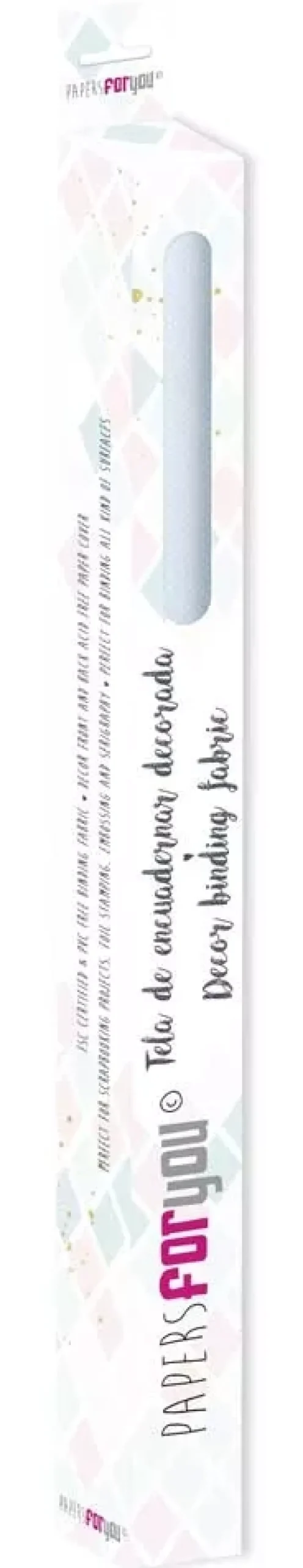 Tela de Encuadernar Lunar Mini Azul Bebé PapersForYou 70x50cm