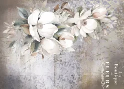 Tela de Encuadernar Magnolias III La Vie en Fleurs PapersForYou 70x50cm