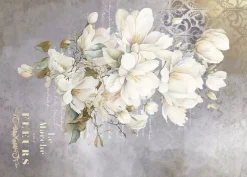 Tela de Encuadernar Magnolias IV La Vie en Fleurs PapersForYou 70x50cm