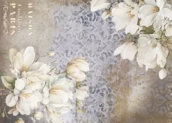 Tela de Encuadernar Magnolias II La Vie en Fleurs PapersForYou 70x50cm