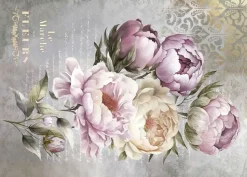 Tela de Encuadernar Peonies IV La Vie en Fleurs PapersForYou 70x50cm