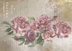 Tela de Encuadernar Roses IV La Vie en Fleurs PapersForYou 70x50cm