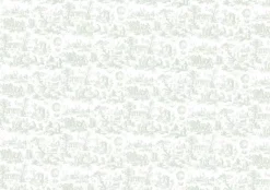 Tela de Encuadernar Toile de Jouy Menta PapersForYou 70x50cm