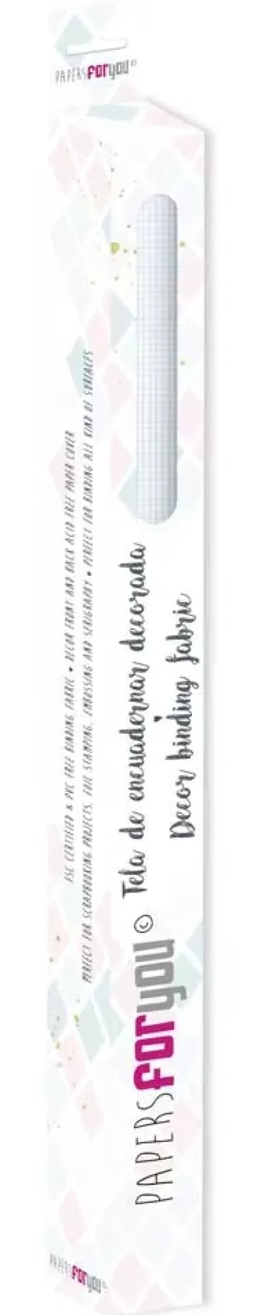 Tela de Encuadernar Vichy Mini Azul Bebé PapersForYou 70x50cm