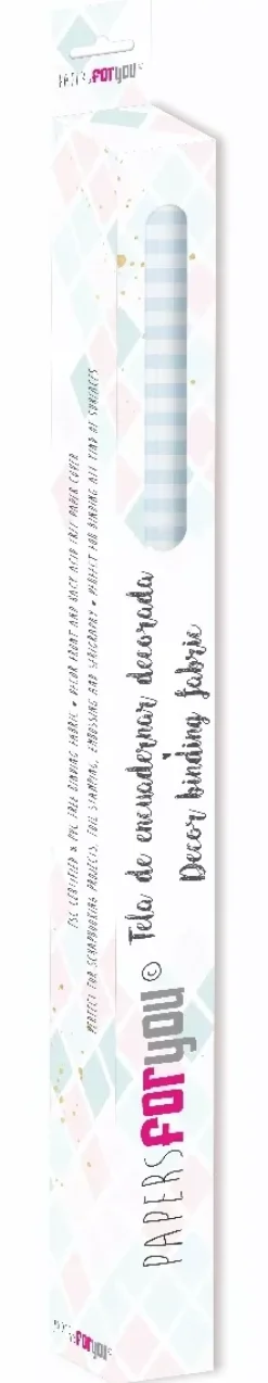 Tela de Encuadernar Vichy Azul Bebé PapersForYou 70x50cm