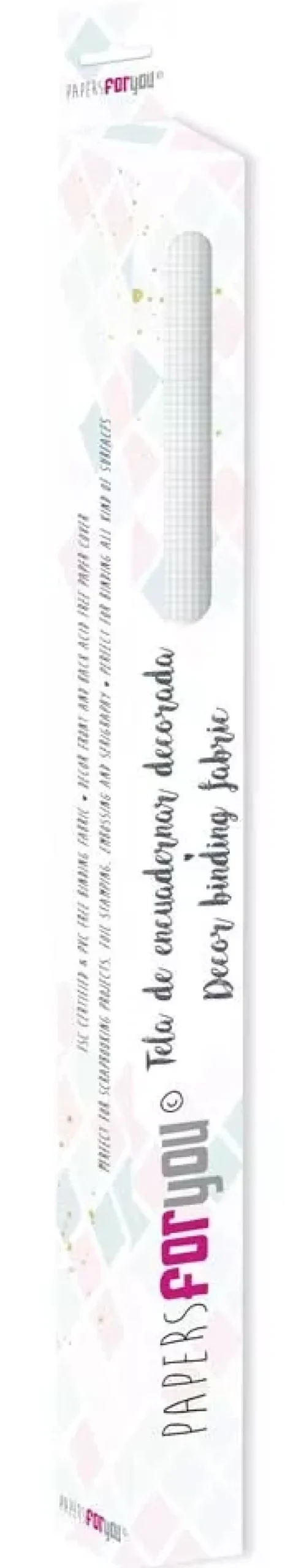 Tela de Encuadernar Vichy Mini Verde Menta PapersForYou 70x50cm