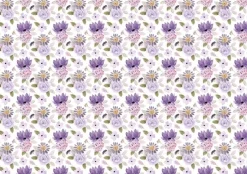 Tela de Encuadernar Violet Blossoms PapersForYou 70x50cm