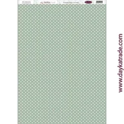 Tela DTXM-2104 Lunares Verdes En Comunión con la Naturaleza 32x70cm