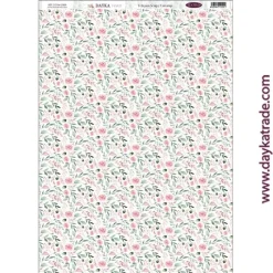 Tela DTXM-2084 Patrón Flores Puro Amor Rosas Dayka 30X70cm