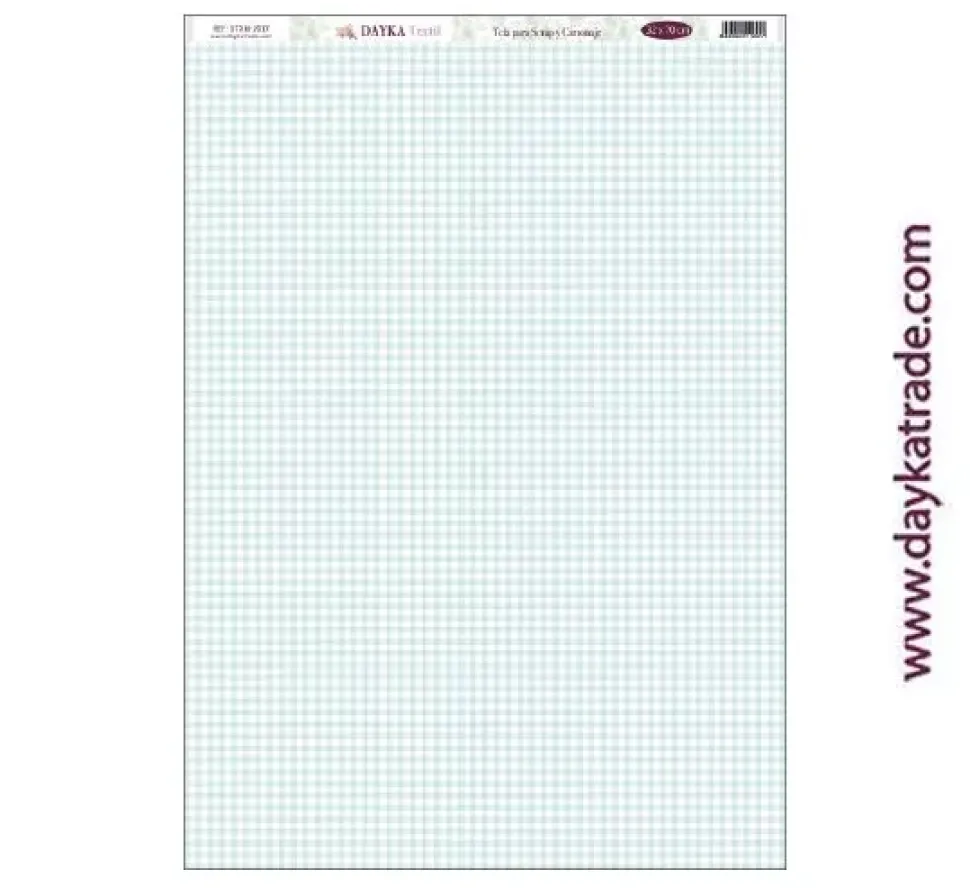 Tela DTXM-2017 Patrón Fondo Cuadros Azul Dayka 33x70cm