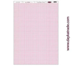 Tela DTXM-2014 Patrón Fondo Cuadros Rosa Dayka 33x70cm
