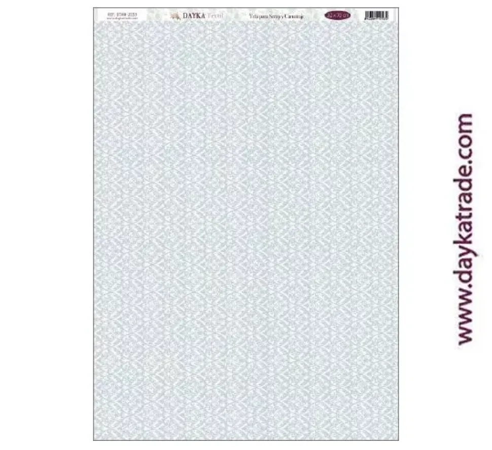 Tela DTXM-2033 Patrón Fondo Geométrico Bendiciones Dayka 33x70cm