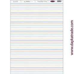 Tela DTXM-2093 Patrón Rayas Puro Amor Azules Dayka 30X70cm