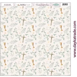 Tela DTXS-1087 Cálices En Comunión con la Naturaleza 30x30cm