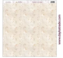 Tela DTXS-995 Flores Beige Hoy Es Mi Día Niña Dayka 30x30cm