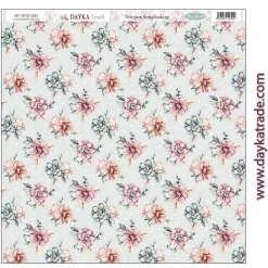 Tela DTXS-1084 Flores En Comunión con la Naturaleza 30x30cm