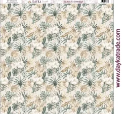 Tela DTXS-953 Flores Tropicales Dayka 30x30cm