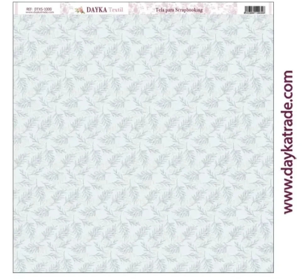 Tela DTXS-1000 Hojas Hoy Es Mi Día Niño Dayka 30x30cm