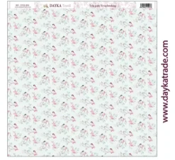 Tela DTXS-993 Pájaros Hoy Es Mi Día Niña Dayka 30x30cm