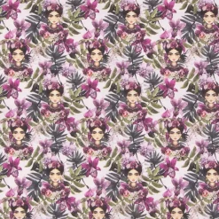 Tela Frida Kahlo Viva la Vida Craftelier 50x30cm