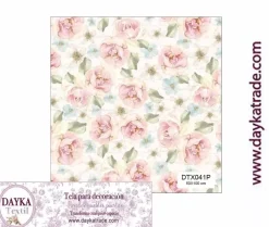 Tela para Decoración #41 Flores vintage 50x100cm. Dayka