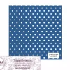Tela para Decoración #33 Lunares / Topos fondo azul 50x100cm. Dayka