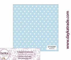 Tela para Decoración #25 Puntos o topos azules Dayka
